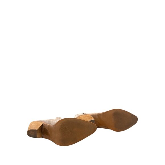 Jeffrey Campbell Taupe Suede Western Cowboy Boots Embroidered Design Sz 7.5 EUC - Picture 6 of 8